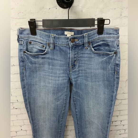 J CREW Jeans Women Medium Rise Skinny Light Wash Casual Stretch Pant Sz 24 T2 - Picture 4 of 10